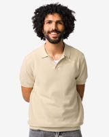 HEMA Herenpolo Kris structuur beige (beige)