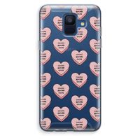 Chicks before dicks: Samsung Galaxy A6 (2018) Transparant Hoesje
