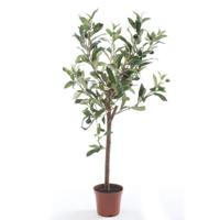 Kunstplant groene olijfboom - 65 cm - Kamerplant - kunstplanten/nepplanten