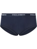 Dolce & Gabbana slip à logo - Bleu