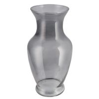 Bloemenvaas Mira - trompet vaas model - smoke glas - D13 x H26 cm