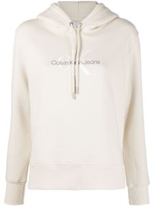 Calvin Klein hoodie à logo brodé - Tons neutres