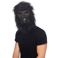 Zwart apen masker voor volwassenen   - - thumbnail