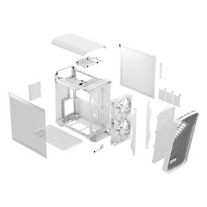 Fractal Design Torrent Compact RGB White TG Clear Tint