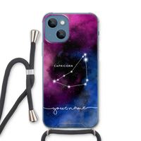 Sterrenbeeld - Donker: iPhone 13 Transparant Hoesje met koord