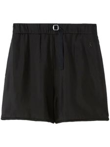 Jil Sander short à taille ceinturée - Noir