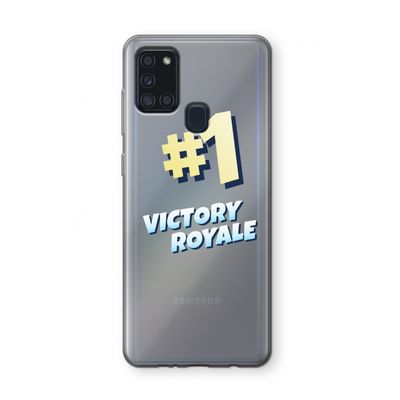 Victory Royale: Samsung Galaxy A21s Transparant Hoesje
