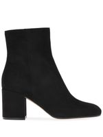 Gianvito Rossi bottes Miller 70 mm en daim - Noir