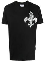 Philipp Plein t-shirt SS Chrome à col rond - Noir