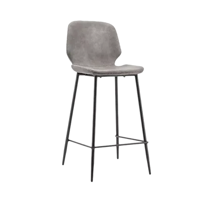 Barstoel Seashell (laag) - Grijs