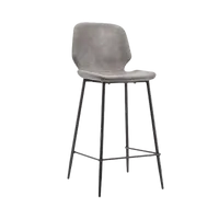 Barstoel Seashell (laag) - Grijs - thumbnail