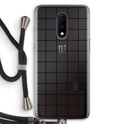 Rooster: OnePlus 7 Transparant Hoesje met koord