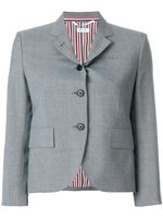 Thom Browne Classic Single Breasted Sport Coat In School Uniform Plain Weave - Gris
