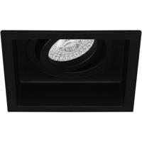 Vierkante Inbouwspot GU10 Zwart Aluminium - Kantelbaar & Verdiept - 105mm