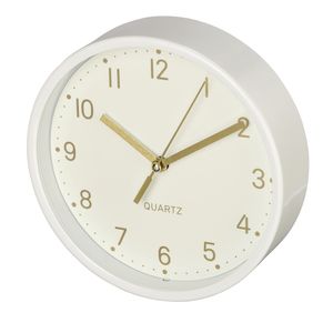 Hama Golden Quartz-tafelklok Rond Wit