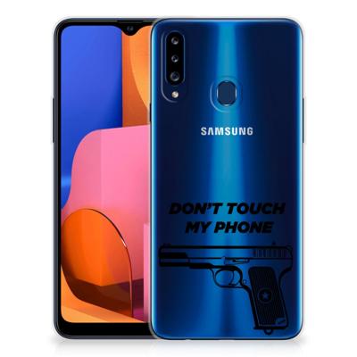Samsung Galaxy A20s Silicone-hoesje Pistol DTMP Samsung Galaxy A20s Silicone-hoesje Pistol DTMP