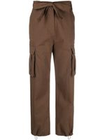 PINKO pantalon droit à taille ceinturée - Marron