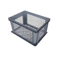 Lastpak Fietskrat - grijs - lichtgewicht - 40x30x22 cm - melkkrat