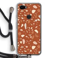 Terrazzo N°22: Pixel 3a Transparant Hoesje met koord