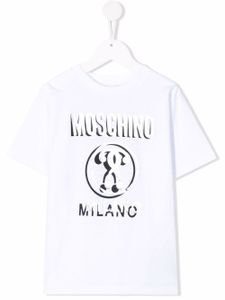 Moschino Kids t-shirt à logo imprimé - Blanc