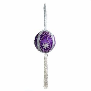 Hanger Ornament Traditioneel Bal Paars (25 cm)