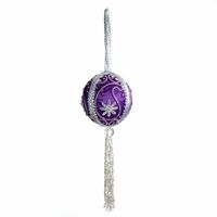 Hanger Ornament Traditioneel Bal Paars (25 cm)