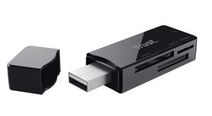 Trust Nanga | USB 3.1 Kaartlezer | Micro SD Card - SD Card - M2 Card - MS Card | Compact | 5 Gbps