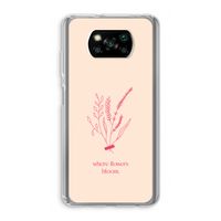 Where flowers bloom: Xiaomi Poco X3 Pro Transparant Hoesje