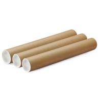 Poster koker van karton - 3x - 850 x 100 mm - Verzendkokers