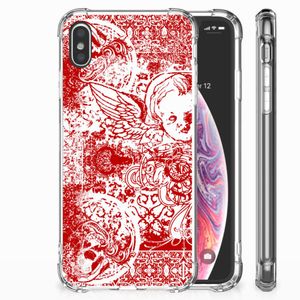 Extreme Case Apple iPhone Xs Max Angel Skull Rood