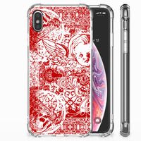 Extreme Case Apple iPhone Xs Max Angel Skull Rood - thumbnail