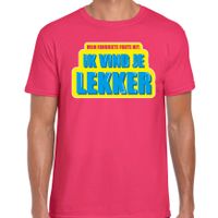 Foute party Ik vind je lekker verkleed t-shirt roze heren - Foute party hits outfit/ kleding - thumbnail