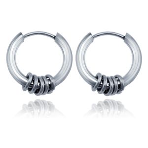 Stalen creolen Flexible Rings Silver-18mm