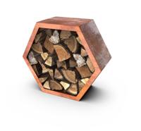 Geroba Geroba modulaire houtopslag Honni - Cortenstaal