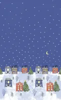Duni dunicel tafelkleed winter wonders 138x220cm blauw 1 stuks