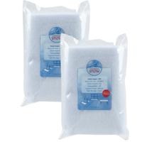 Sneeuwdeken - 2x - wit - 100 x 100 cm - polyester - sneeuwtapijt - kerstversiering