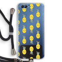Ananas: Honor 10 Transparant Hoesje met koord