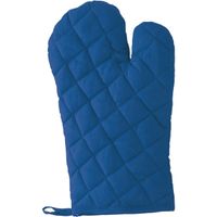 1x Ovenwanten/ovenhandschoenen blauw voor volwassenen   -