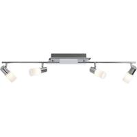 LED Plafondspot 16W 4-lichts - Warm Wit 3000K - Mat Chroom Aluminium - OSRAM