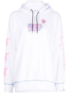 AAPE BY *A BATHING APE® hoodie à logo imprimé - Blanc