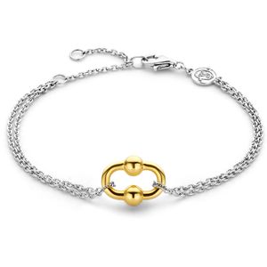 TI SENTO-Milano 23015SY Armband zilver goud-en zilverkleurig 16-20 cm