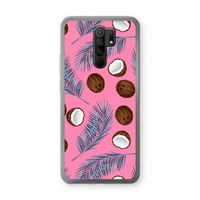 Kokosnoot roze: Xiaomi Redmi 9 Transparant Hoesje