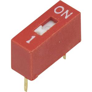 TRU COMPONENTS 704809 DSR-01 DIP-schakelaar Aantal polen 1 Slide-type 1 stuk(s)