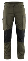 Blåkläder Dames Service werkbroek Stretch 71591845 | Groen/Zwart | Maat 32 - 7330509646175
