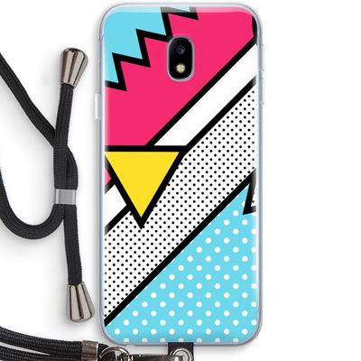 Pop Art #3: Samsung Galaxy J3 (2017) Transparant Hoesje met koord