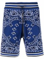 AMIRI short de sport à imprimé bandana - Bleu AMIRI short de sport à imprimé bandana - Bleu