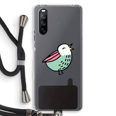 Birdy: Sony Sony Xperia 10 III Transparant Hoesje met koord