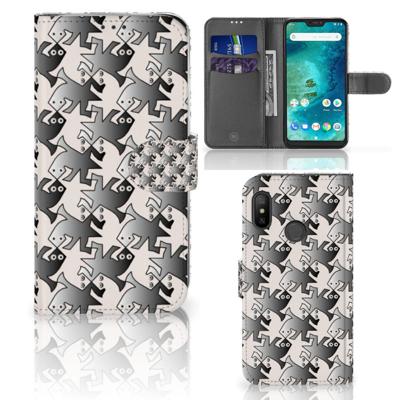 Xiaomi Mi A2 Lite | Telefoonhoesje | Met pasjeshouder | Salamander Grey