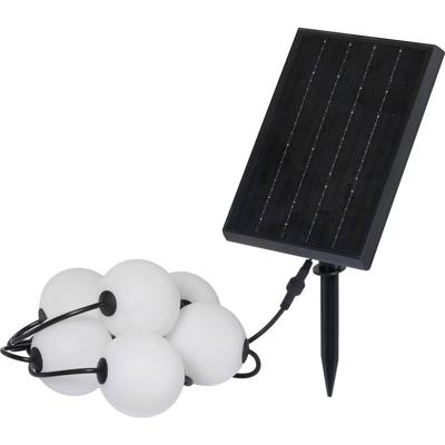 Sygonix SY-6662320 Lichtketting op zonne-energie 2.4 W Wit, Zwart