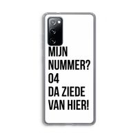 Da ziede van hier: Samsung Galaxy S20 FE / S20 FE 5G Transparant Hoesje